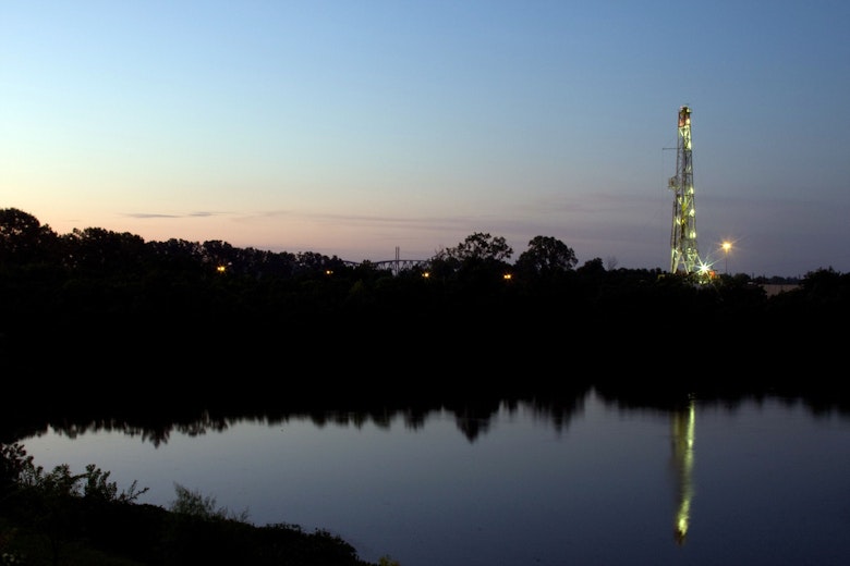 Natural Gas Rig Sunrise