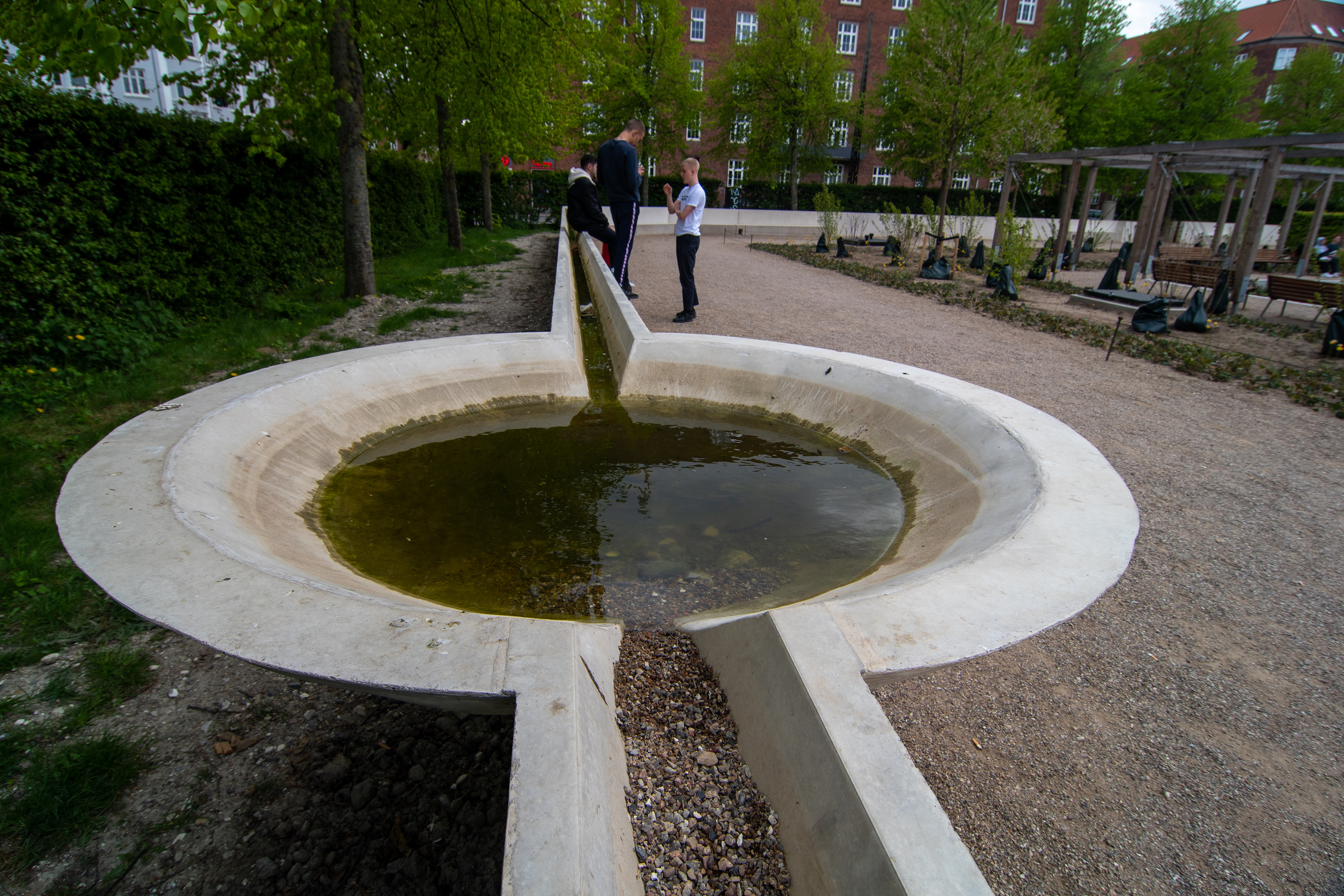 Rainwater channel in Copenhagen’s Enghaveparken.