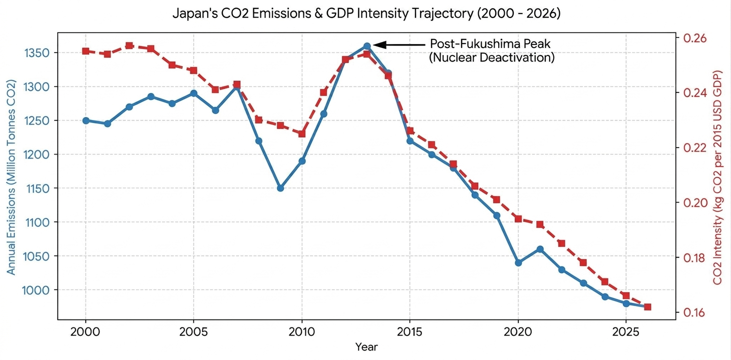 Japan CO2 GDP
