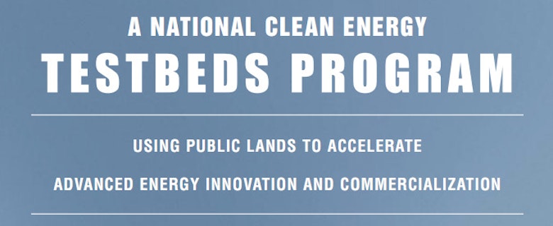 A National Clean Energy Testbeds Program Banner
