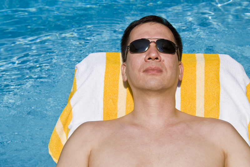 Man Soaking Up Sunlight