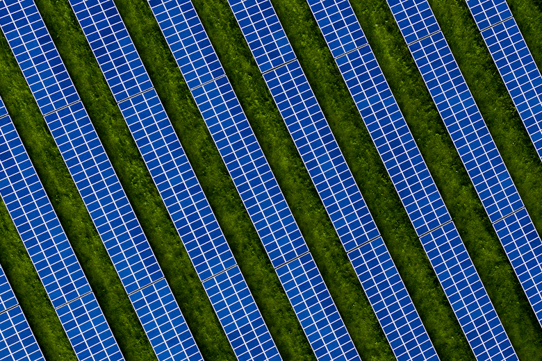 Solar Panels in a Row