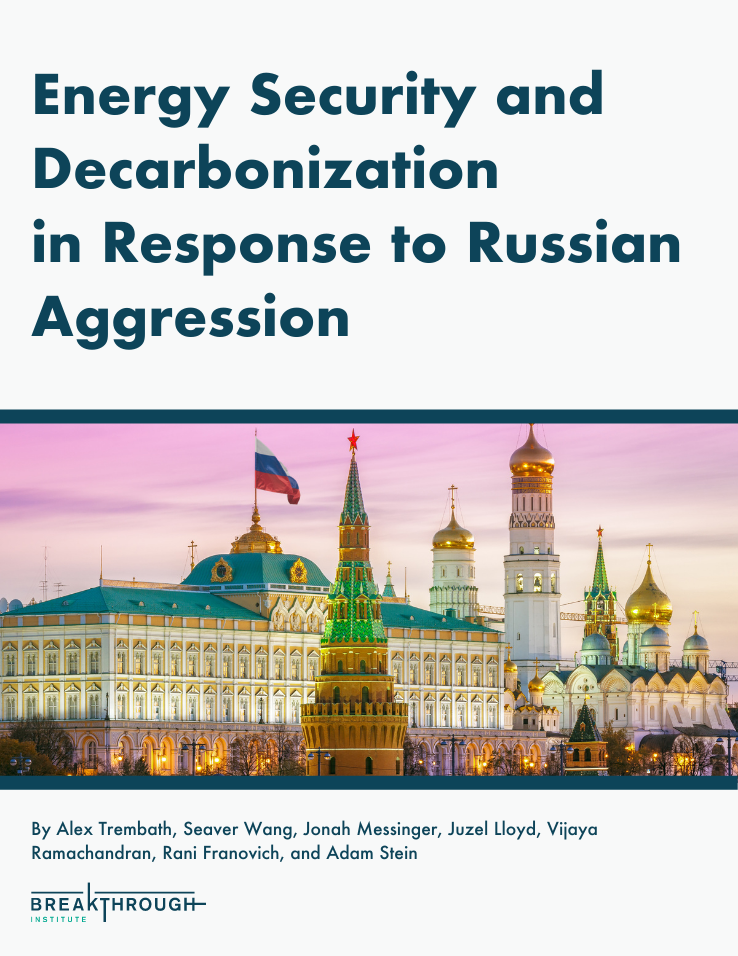 Energy Security and Decarbonization in Response to Russian Aggression