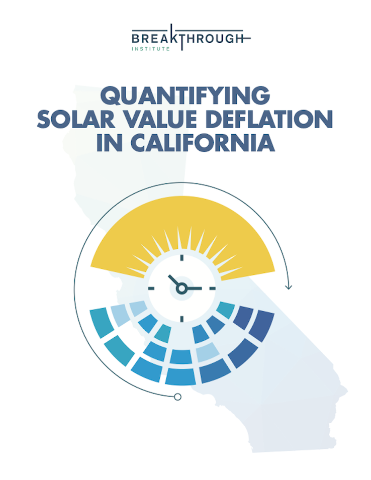 Quantifying Solar Value Deflation in California